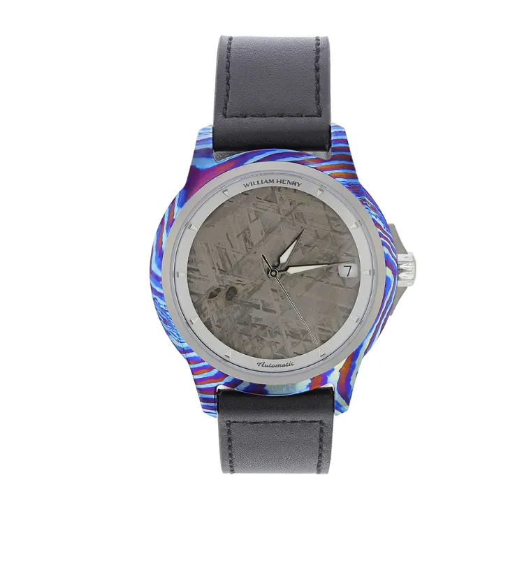 William Henry, LLC Meteorite Titanium Watch